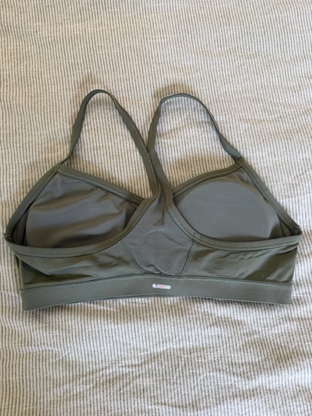 Olive Green Aerie Sports Bra - Picture 2 of 3